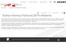 Tablet Screenshot of bip.proakademia.eu